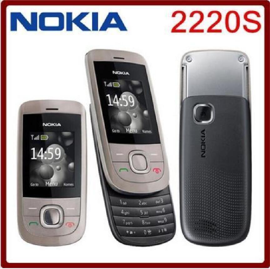 2220S Cheap Nokia 2220 Slide Graphite Unlocked Camera easy to use Mobile Phone
