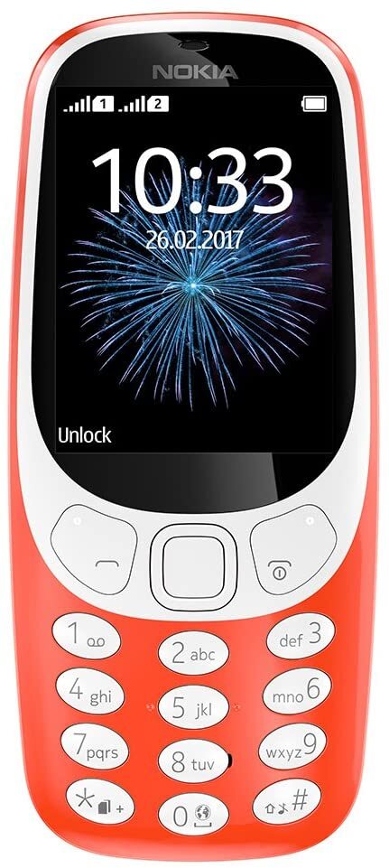 2017 NOKIA 3310 Dual SIM Retro Classic Keypad Phone Unlocked GSM 2G 900/1800 MHz