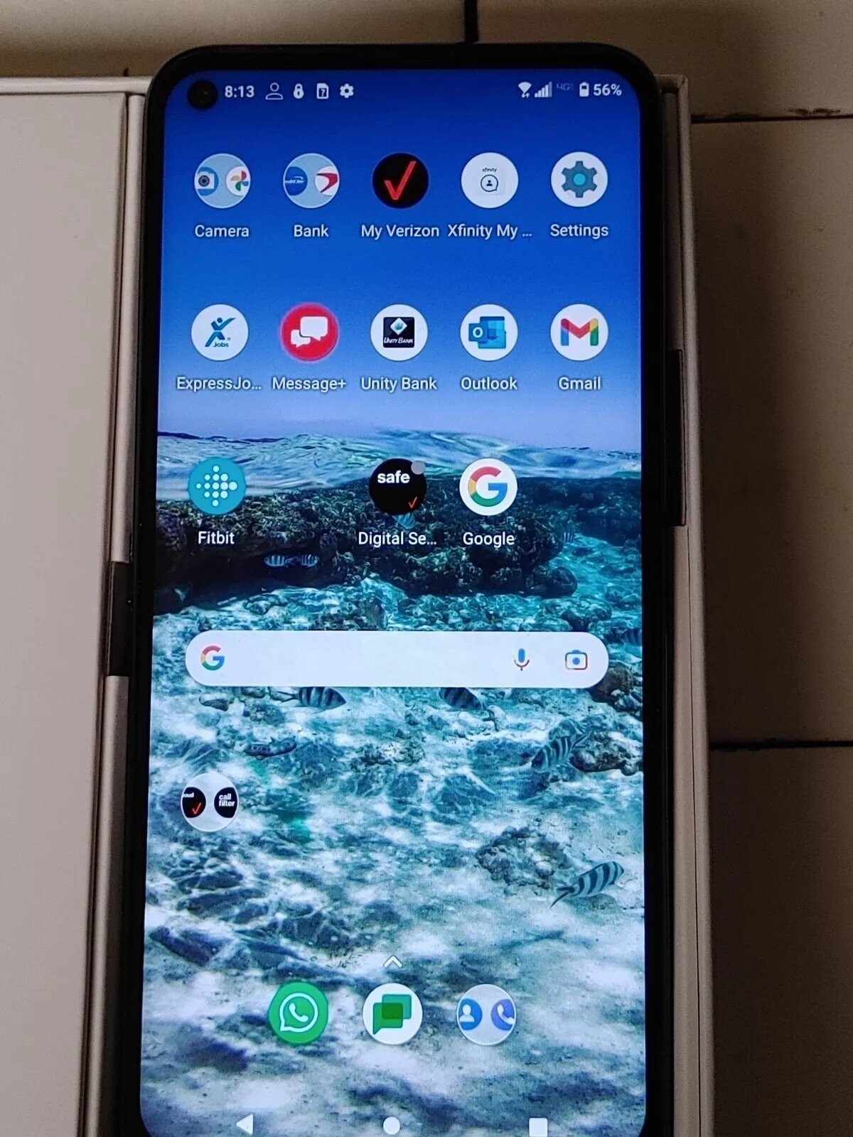 Nokia 8V 5G 4GB+64GB 64MP 6.81″ Verizon Unlocked Black Smartphone GOOD B+ US