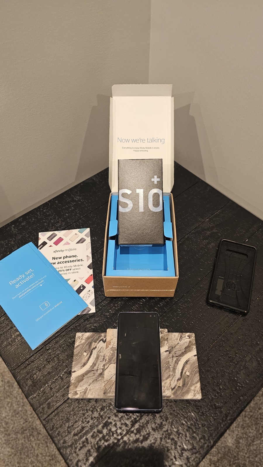 Xfinity Mobile – Samsung Galaxy S10+ SM-G975U 128GB Blue 12GB RAM Original Box