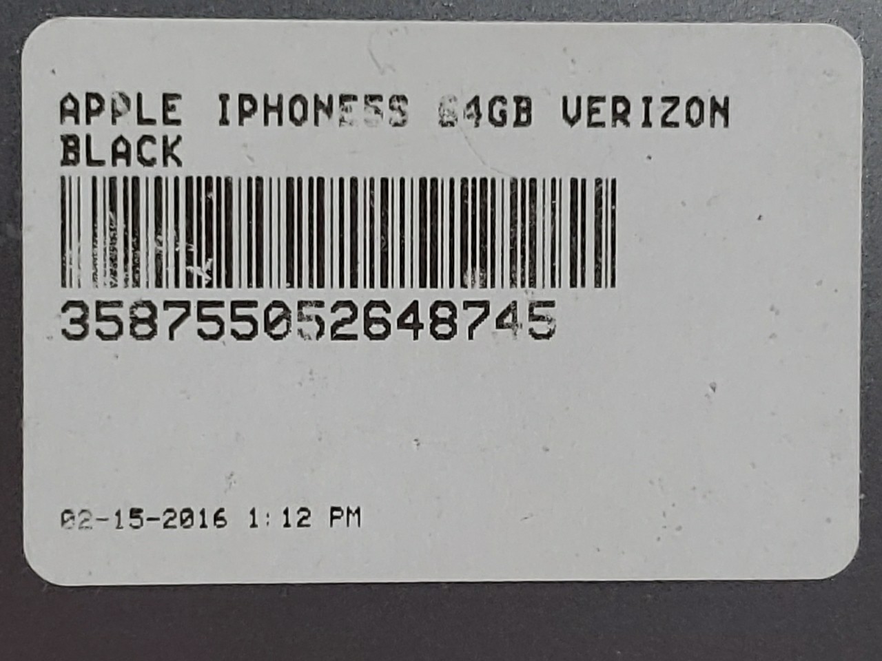 Apple iPhone 5s model A1533 64 Gb Space Gray, Parts Only