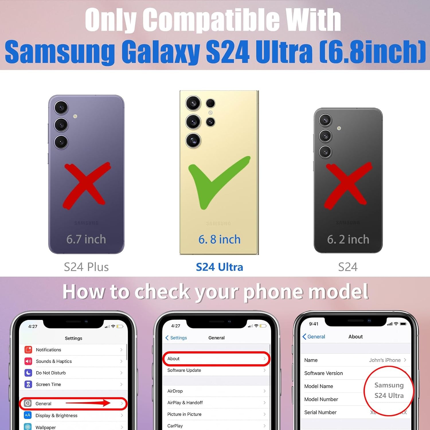 Cute Magnetic Shockproof Case & Cover for Samsung Galaxy S24 Ultra 78 Characters