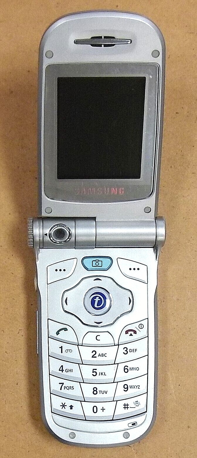 Samsung SGH-V205 – Silver ( T-Mobile ) Super Rare Phone – 02:53:41 Talk Time