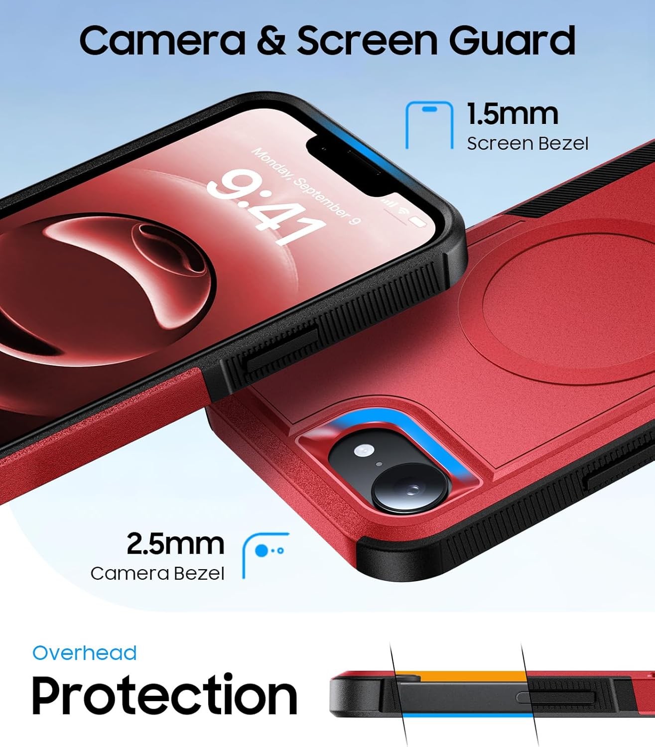 Magnetic for iPhone 17e Case Military-Grade Dual-Layer Shockproof Heavy Duty Cov