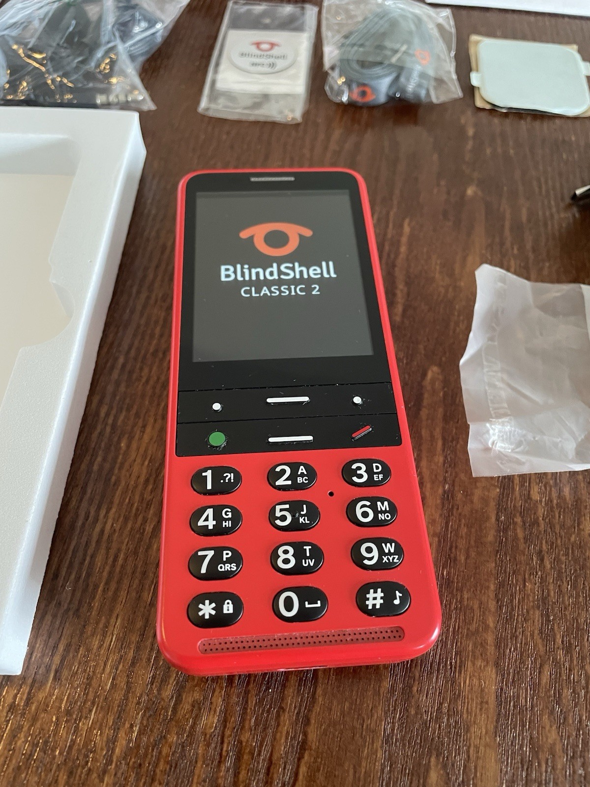 Blindshell Classic 2 (red) In Box Fair Condition Locked To T-mobile For Parts