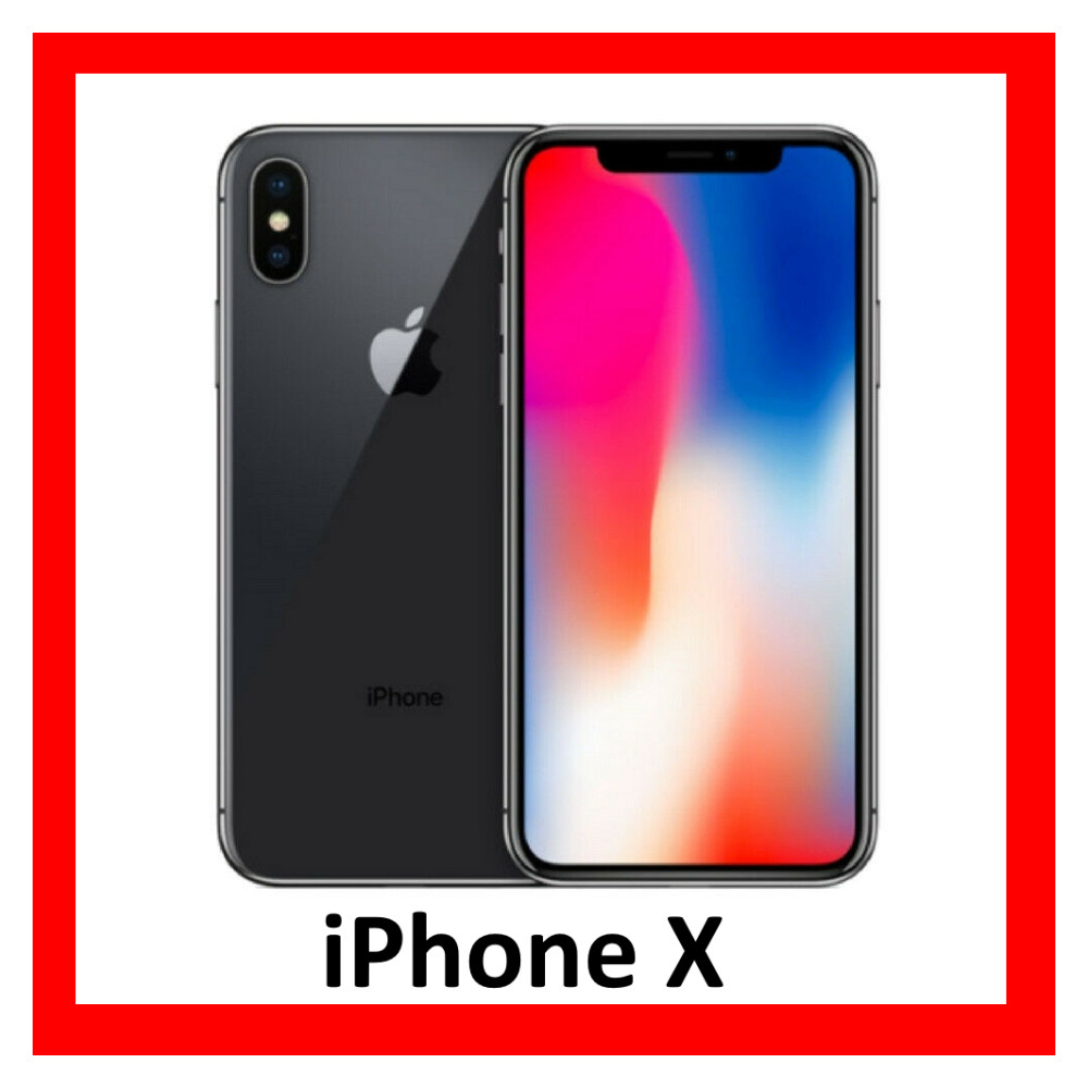 Apple iPhone X – 64GB – Space Gray (Unlocked) A1865 (CDMA GSM) Very Good