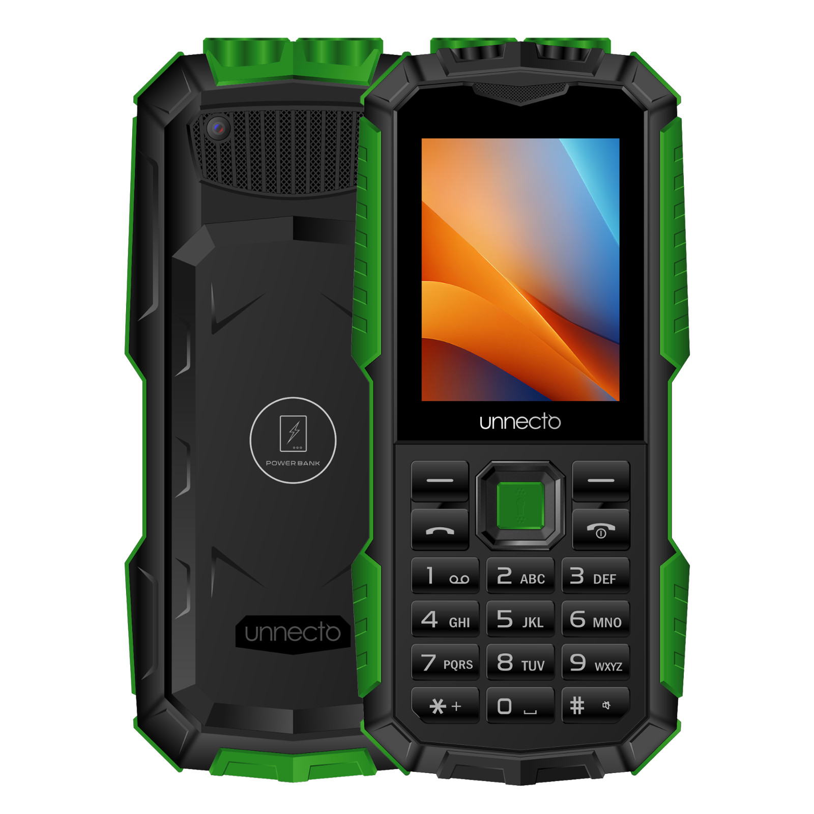 Unnecto Bolt F1R | 4G/LTE | Unlocked | Bluetooth | Power Bank | Green