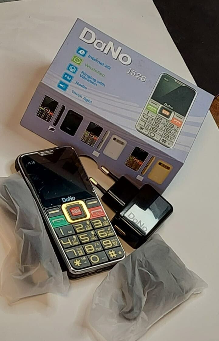 2G Unlocked Large SOS Bottom Mobile Dual SIM GOLD Black GSM 900/1800Mhz I526 set