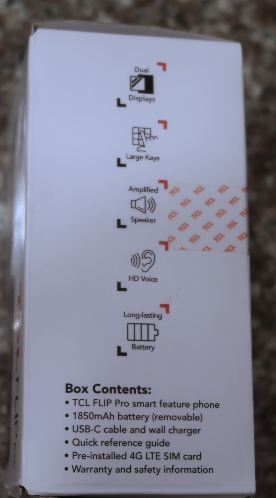 Verizon TCL Flip Pro 2.8″ Display Slate Gray TCL-4056SPP Prepaid New Open Box