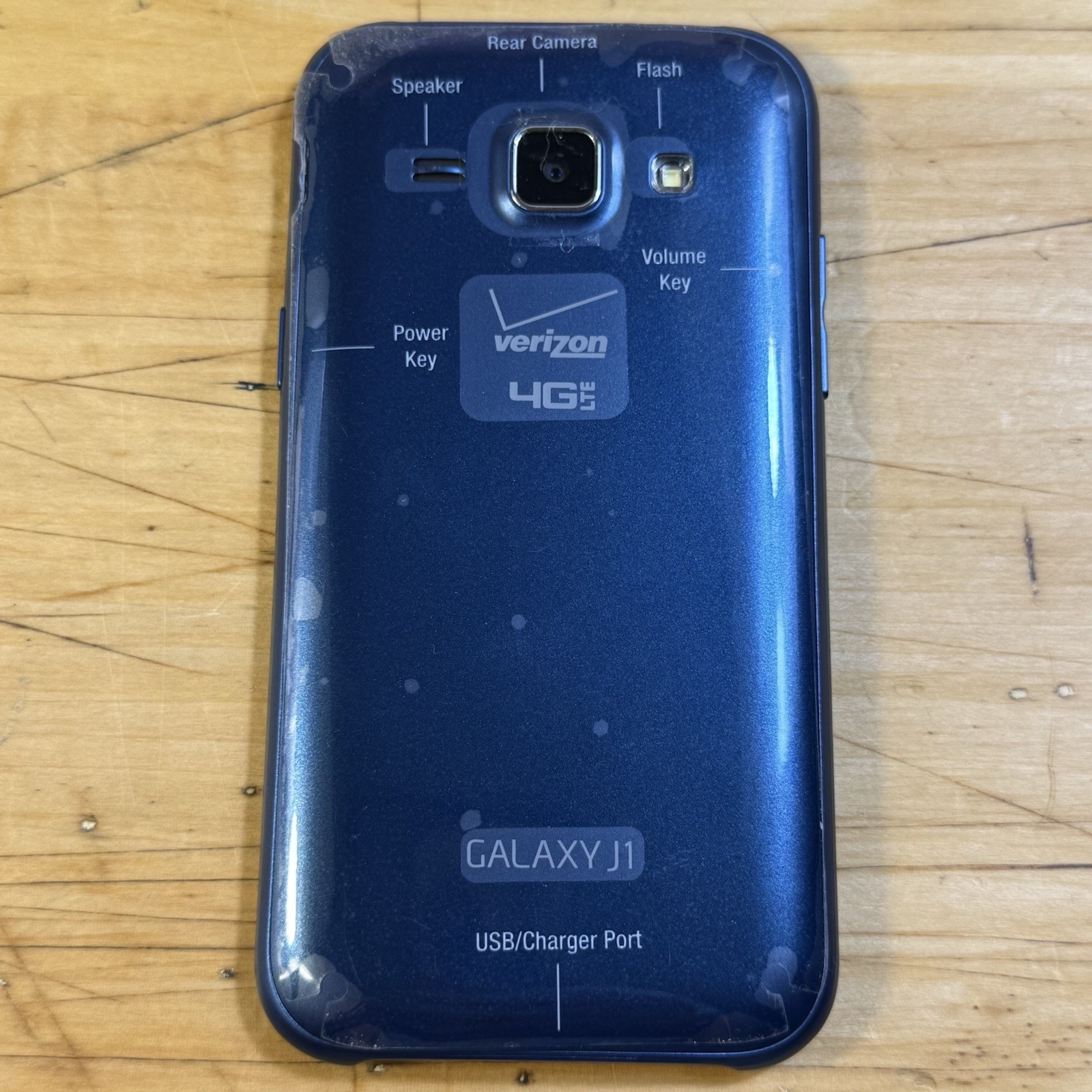 Samsung Galaxy J1 4G LTE SM-J100VPP Blue & Silver ( Verizon ) Android W Manuals