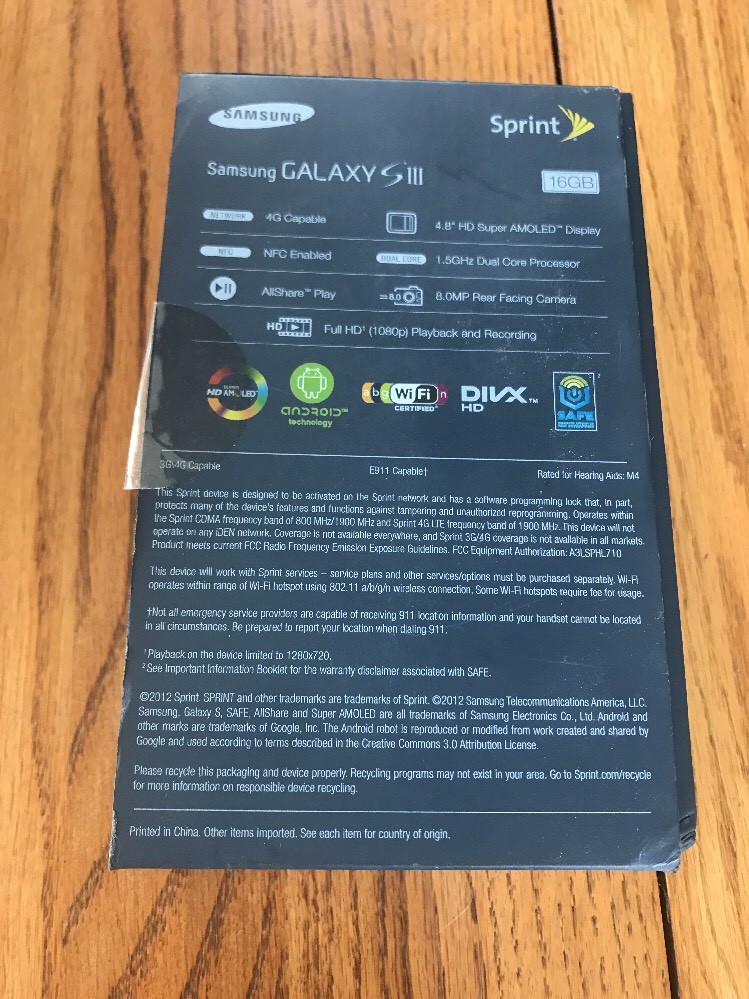 Samsung Galaxy S III SPH-L710 16GB Pebble Blue (Sprint) Smartphone Ships N 24h