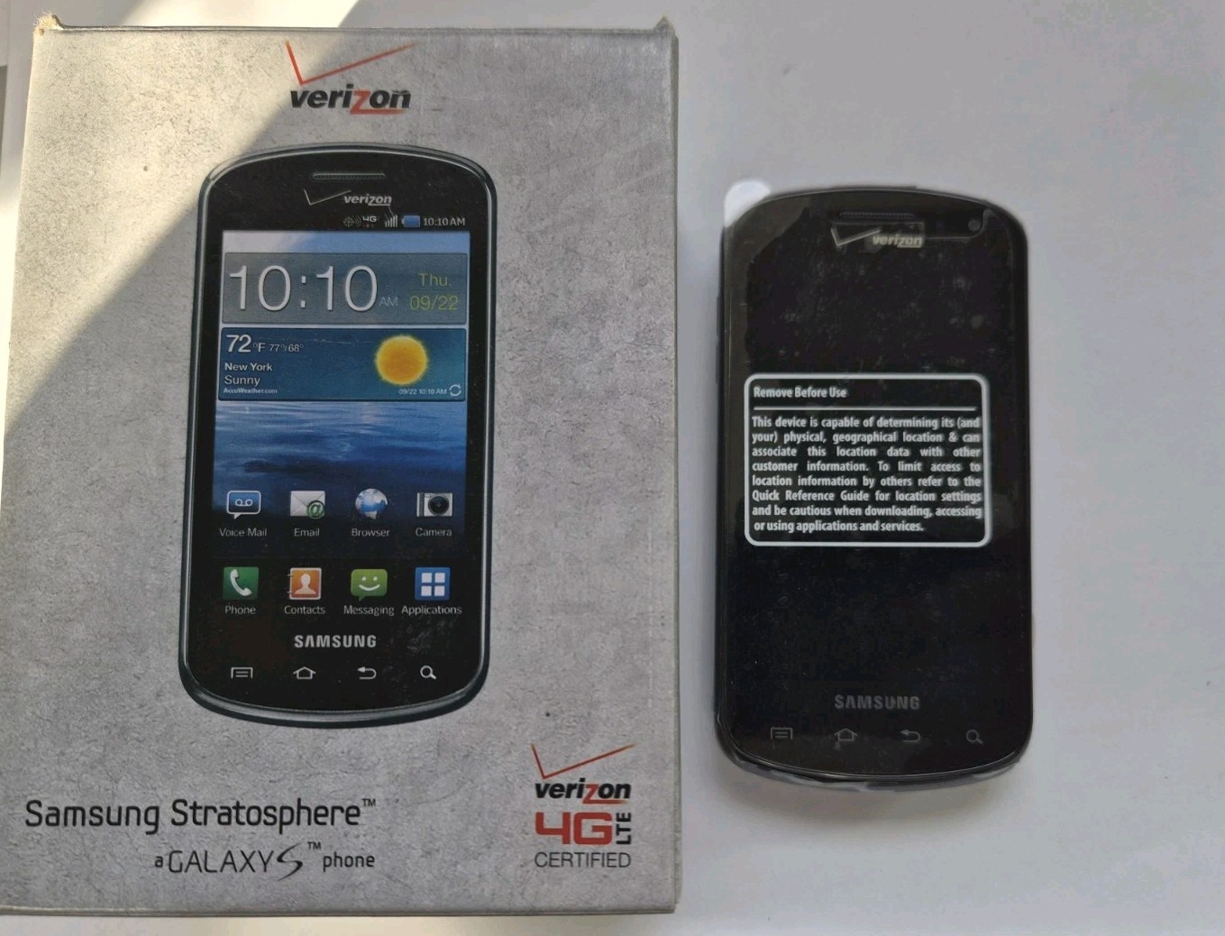 Samsung Galaxy i405 Stratosphere Verizon 4G LTE Slider Cell **NEW**