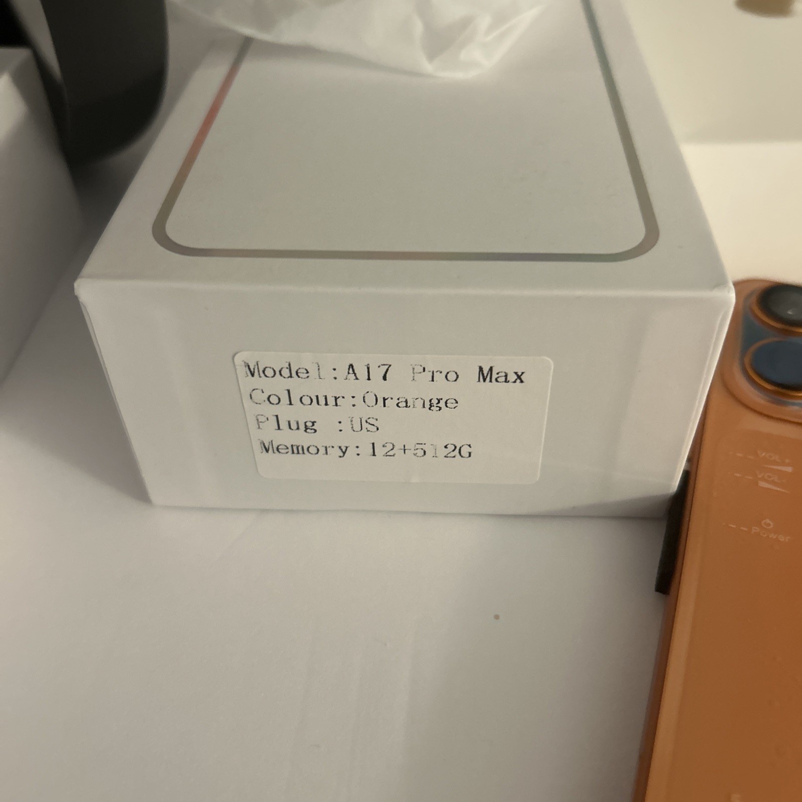 A17 PRO Max Smartphone 12+ 512GB, Unlocked, Orange Android Excellent Storage