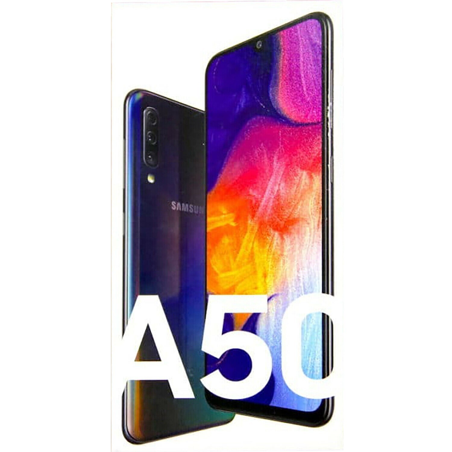 NEW – Samsung Galaxy A50 SM-A505U 64GB Single Sim Unlocked Black Smartphone