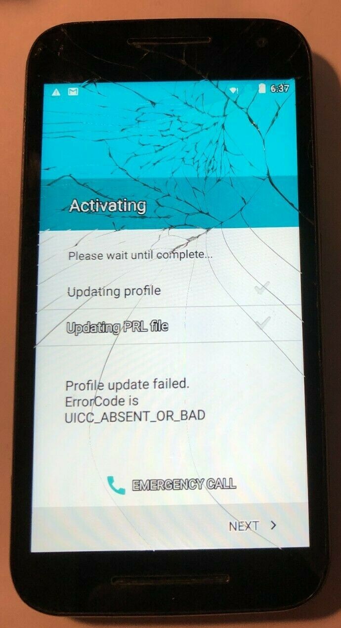 Motorola G3 XT1548 8GB Black (Unknown) Parts Repair Fast Shipping Glass Broken