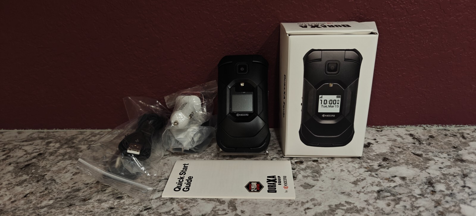 Brand NEW Kyocera DuraXA Equip E4831 Black 16GB Unlocked Verizon AT&T T-Mobile