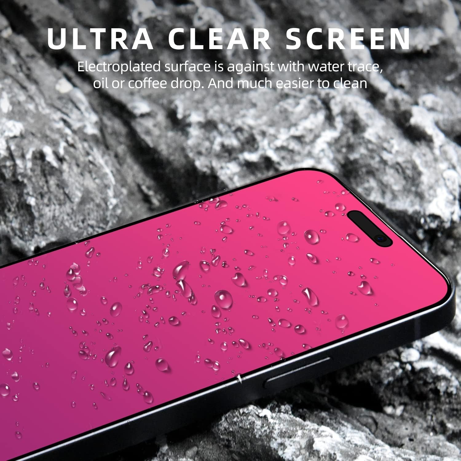 2PCS Privacy Screen Protector for iPhone 17 Pro Max Gradient Color Tempered Glas