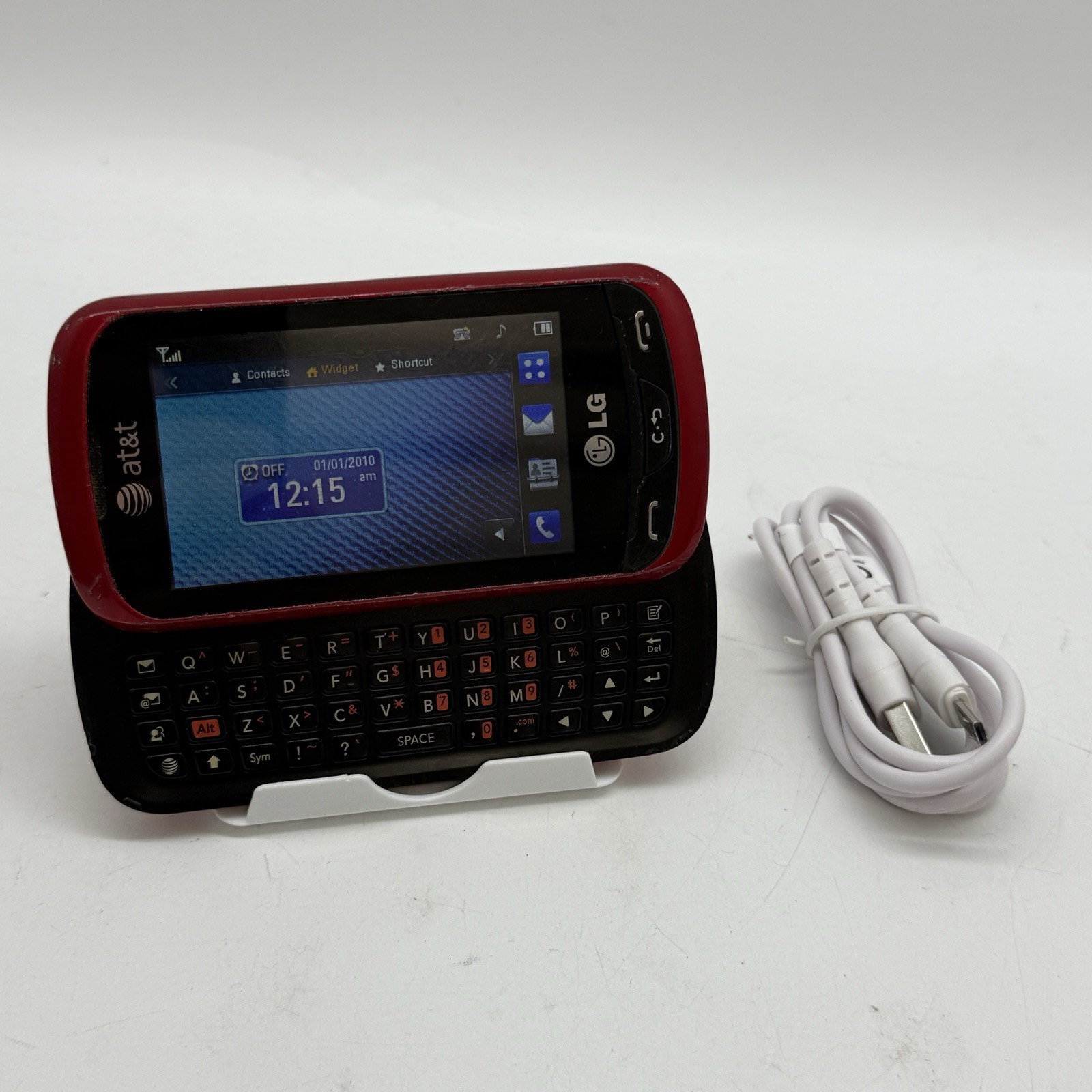 LG Xpression / Expression C395 – Red and Black ( AT&T ) Cellular Slider (C6:9)