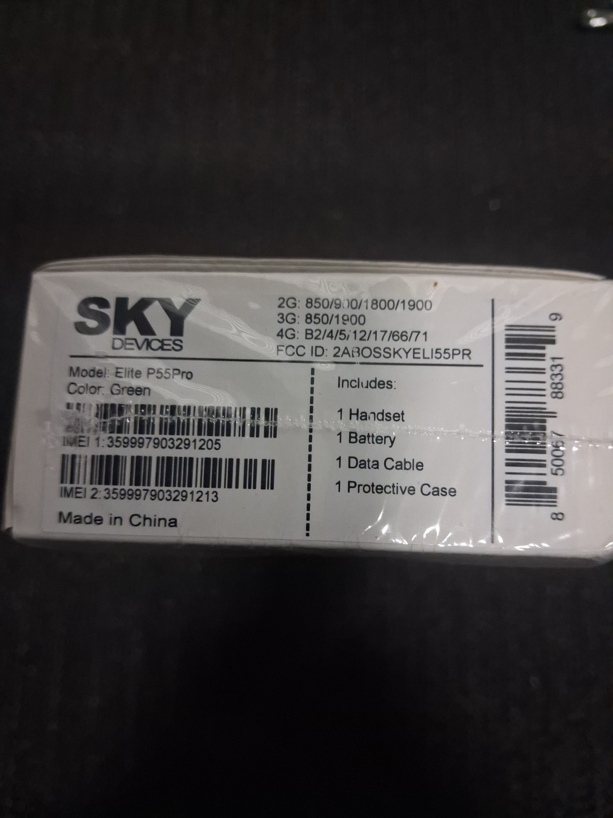 SKY DEVICES- Elite P55Pro Phone – Green 4G VoLTE Android 16gb Rom. 2 Gb Ram