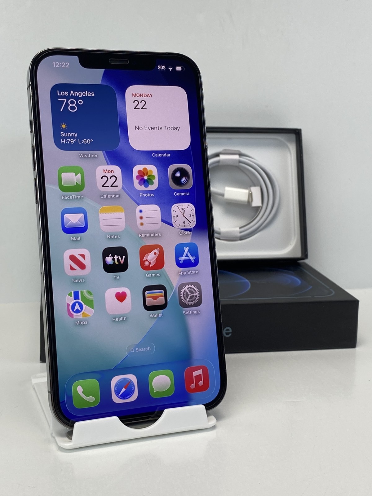 Apple iPhone 12 Pro Max A2342 128GB Graphite Factory Unlocked 96% battery health