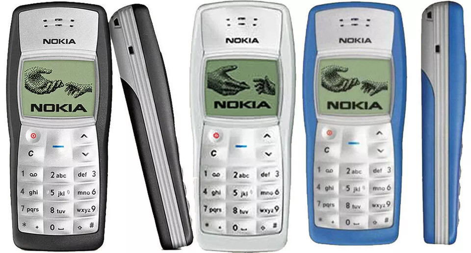 Cellphone Nokia 1100 Original Mobile Phone GSM 900/1800MHz – Black/White/Blue