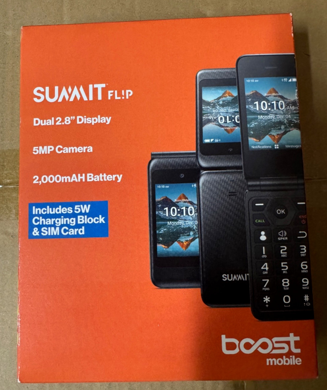 Boost Mobile Summit Flip Black 8GB