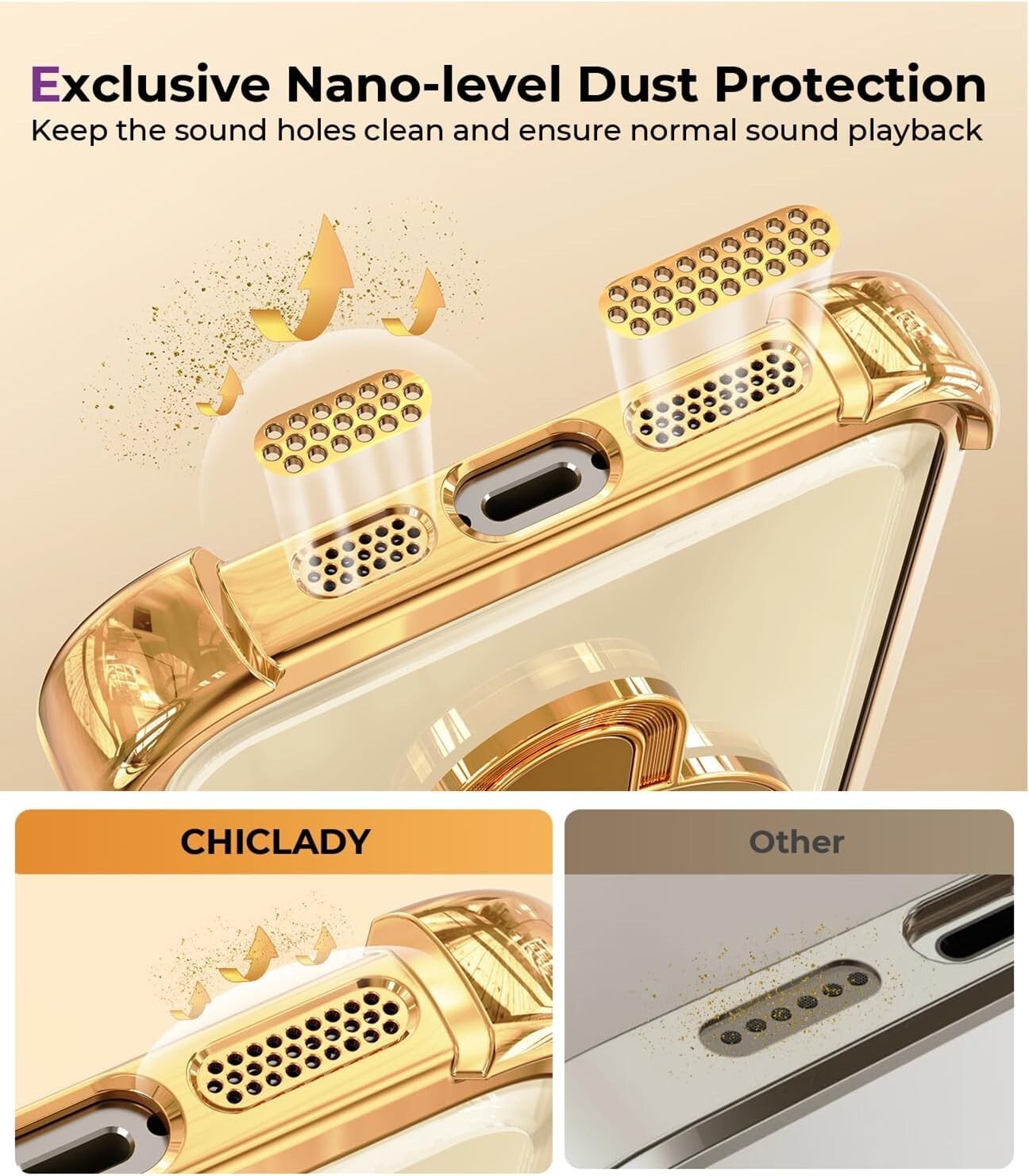 For iPhone 16 Pro Max Case with Glossy Shockproof Bumper Stylish Cover Kickstand