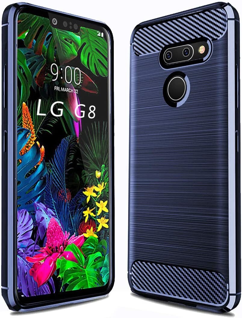 For LG G8 ThinQ Case Flexible Soft TPU Slim Light Rugged Cover Bumper Hard Blue