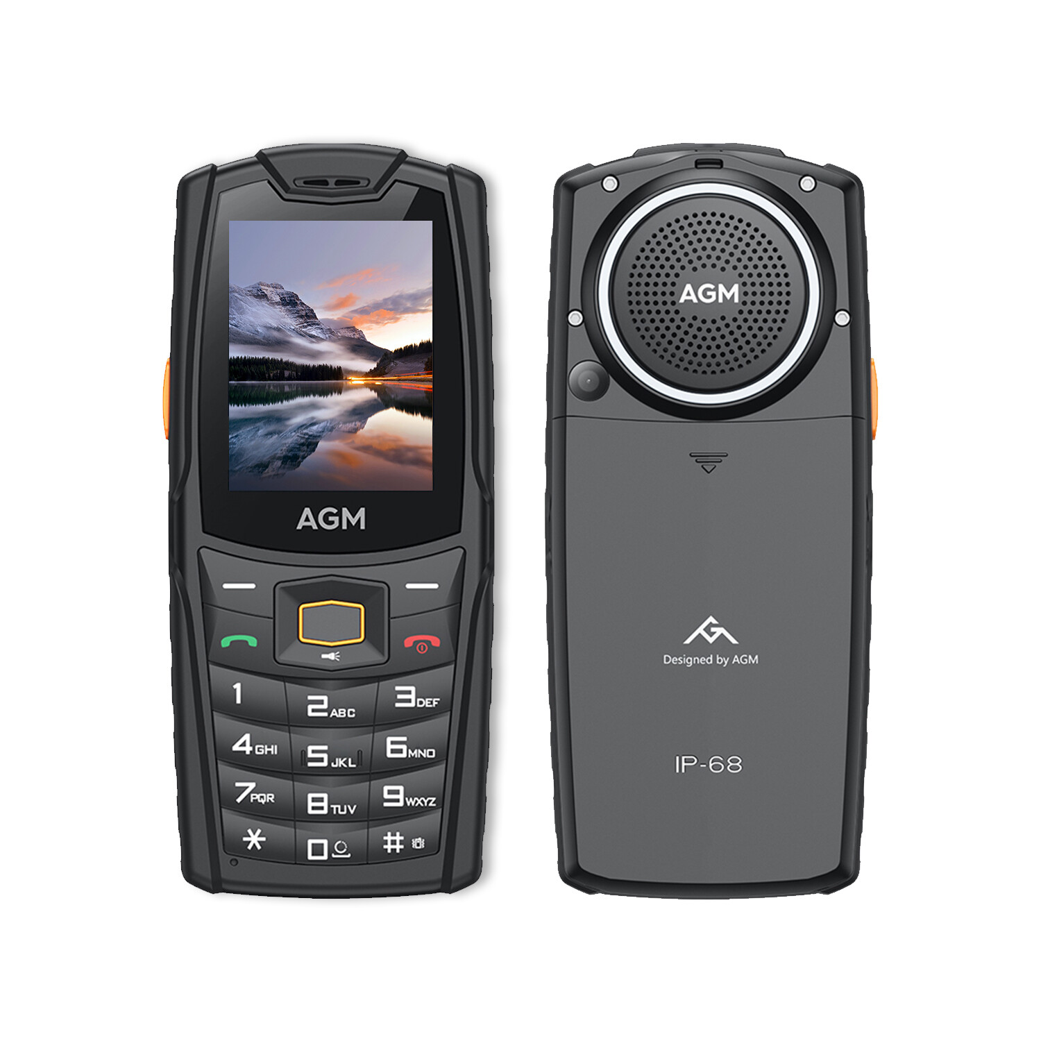 AGM M6 4G Outdoor Mobile Phone No Contract Button Mobile Phone Rugged Phone Flashlight 2SIM