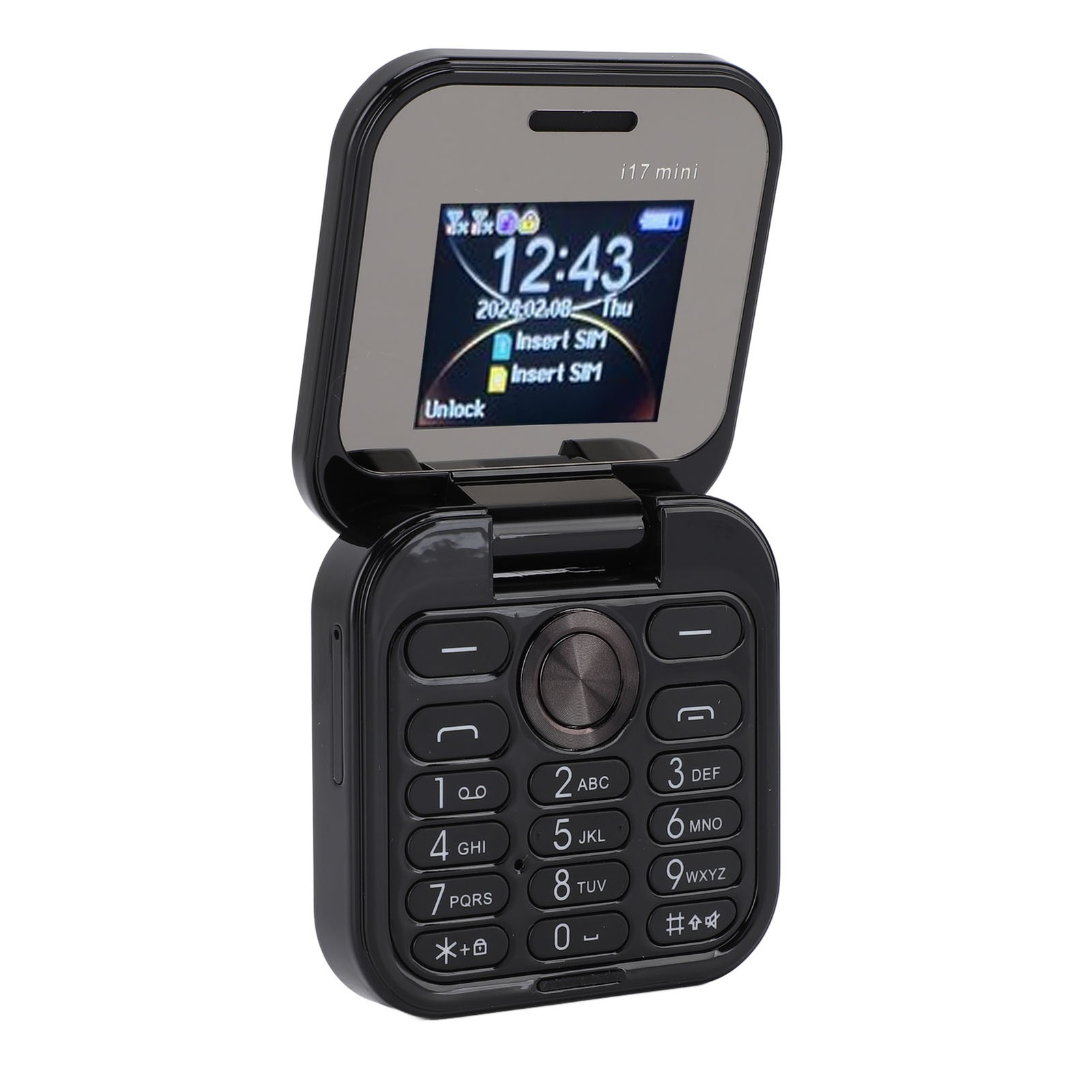 2G Flip Tiny Cell Phone LED Flashlight HD Camera For Seniors Excellent❀