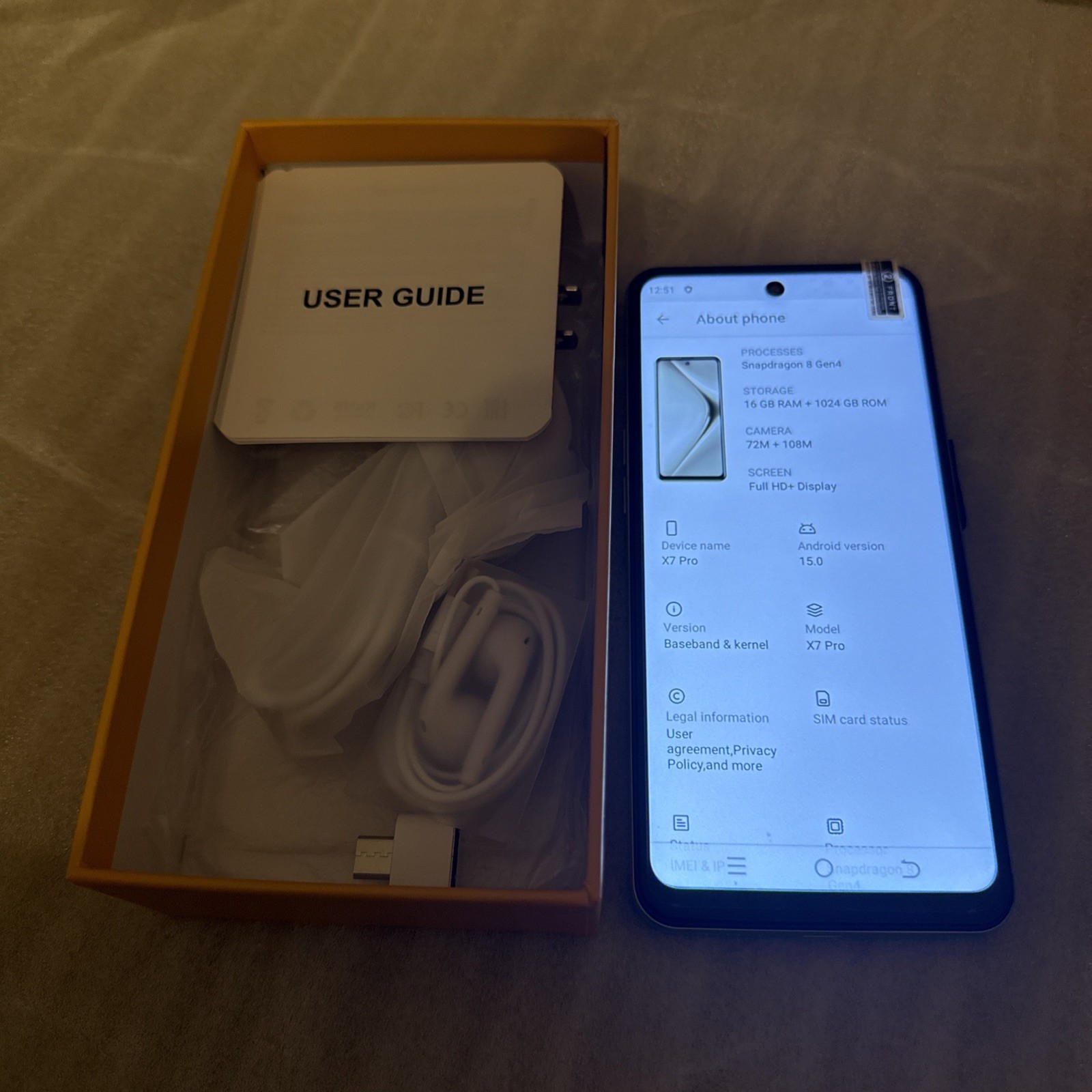 Unbranded X7 Pro 7.3 Inch Unlocked Smartphone Global Edition -1TB