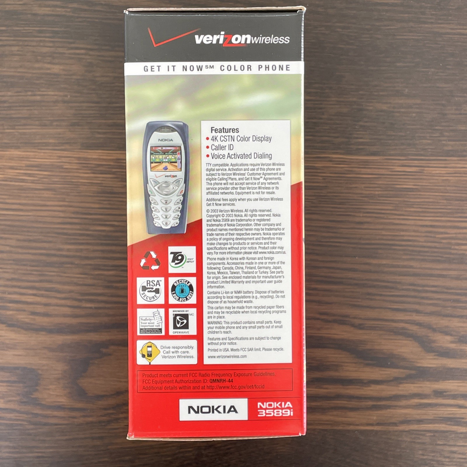 (2) Nokia 3589i CDMA – Box And User Manual, Accessories