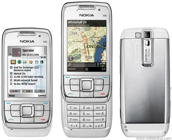 Nokia E66 3G WIFI Bluetooth 3.2MP Slider Unlocked Cell Phone 1year warranty
