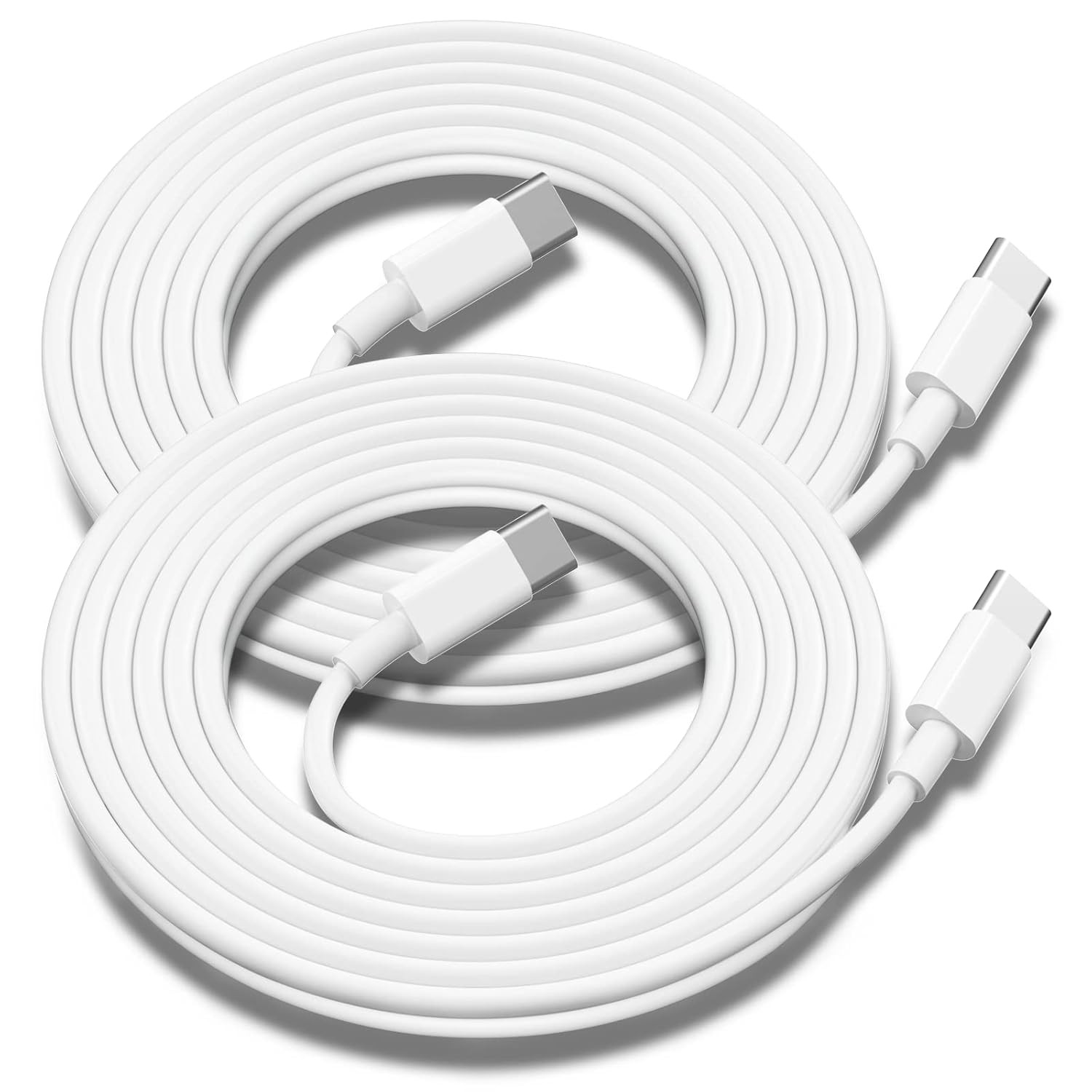 2-Pack 10ft USB-C Fast Charger Cable with 60W Adapter for iPhone 16/17 Models