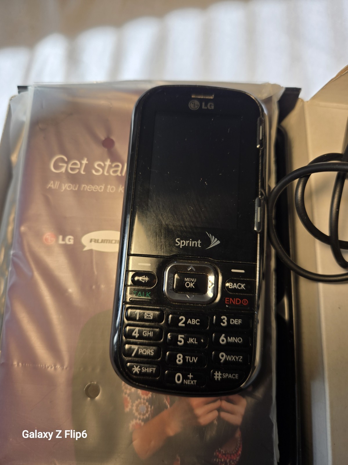 LG Rumor2 Black Sprint Slider QWERTY 1.3MP Camera microSD 22MB