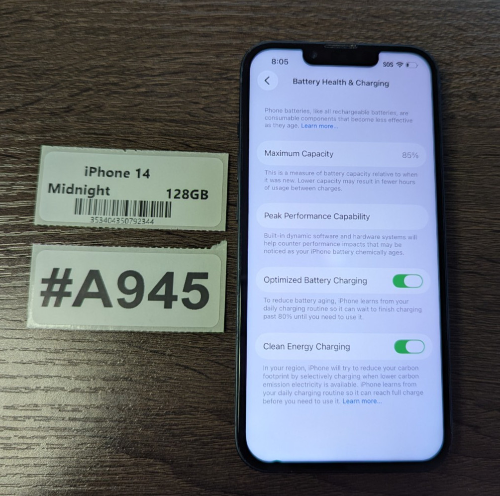 Apple iPhone 14 128GB Midnight – Unlocked – Read Seller Notes