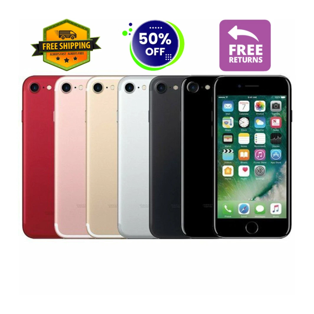 Apple iPhone 7 – 32GB/128GB – Unlocked, Mint Condition, 4G – Free Shipping!