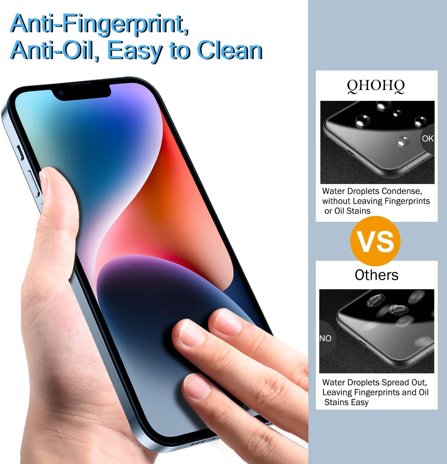3 Pack Tempered Glass Screen Protectors & Lens Protectors for iPhone 14/13 6.1