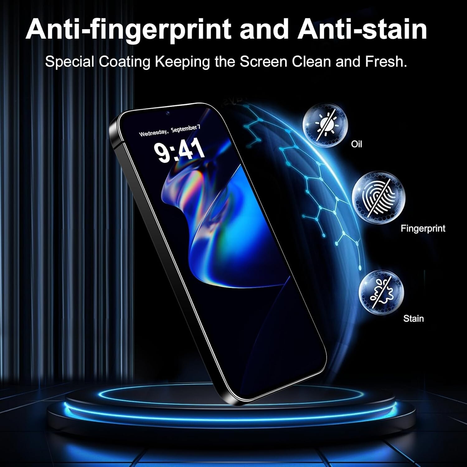 6in1 Tempered Glass Galaxy S24 FE for Screen and Camera Lens Protector 9H