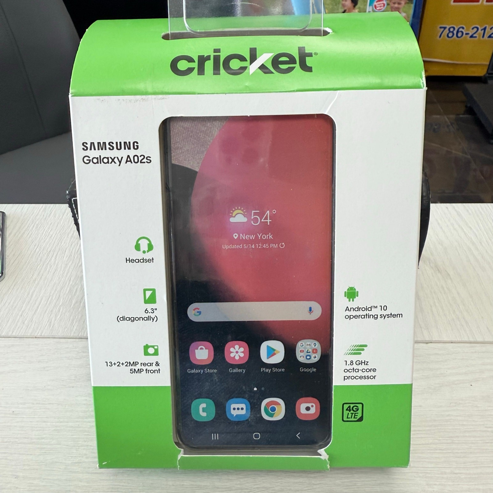 Cricket Locked Samsung Galaxy A02s – 6.3″ HD, 32GB – Black