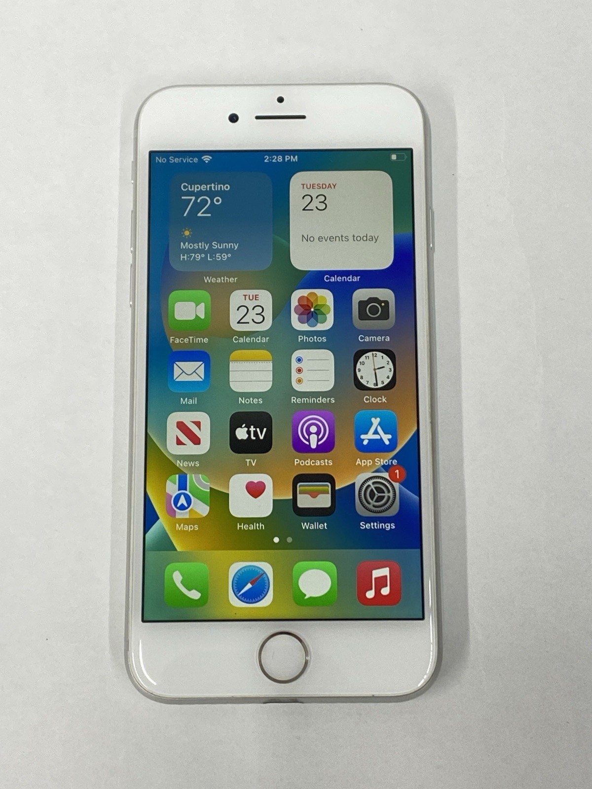 Apple iPhone 8 64GB MQ732LL/A A1863 White – No Carrier -95% BATT /Unlocked-N401