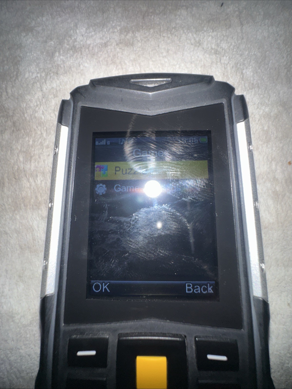 MANN ZUG S Yellow GSM Cell Phone GSM 850/900/1800/1900MHz