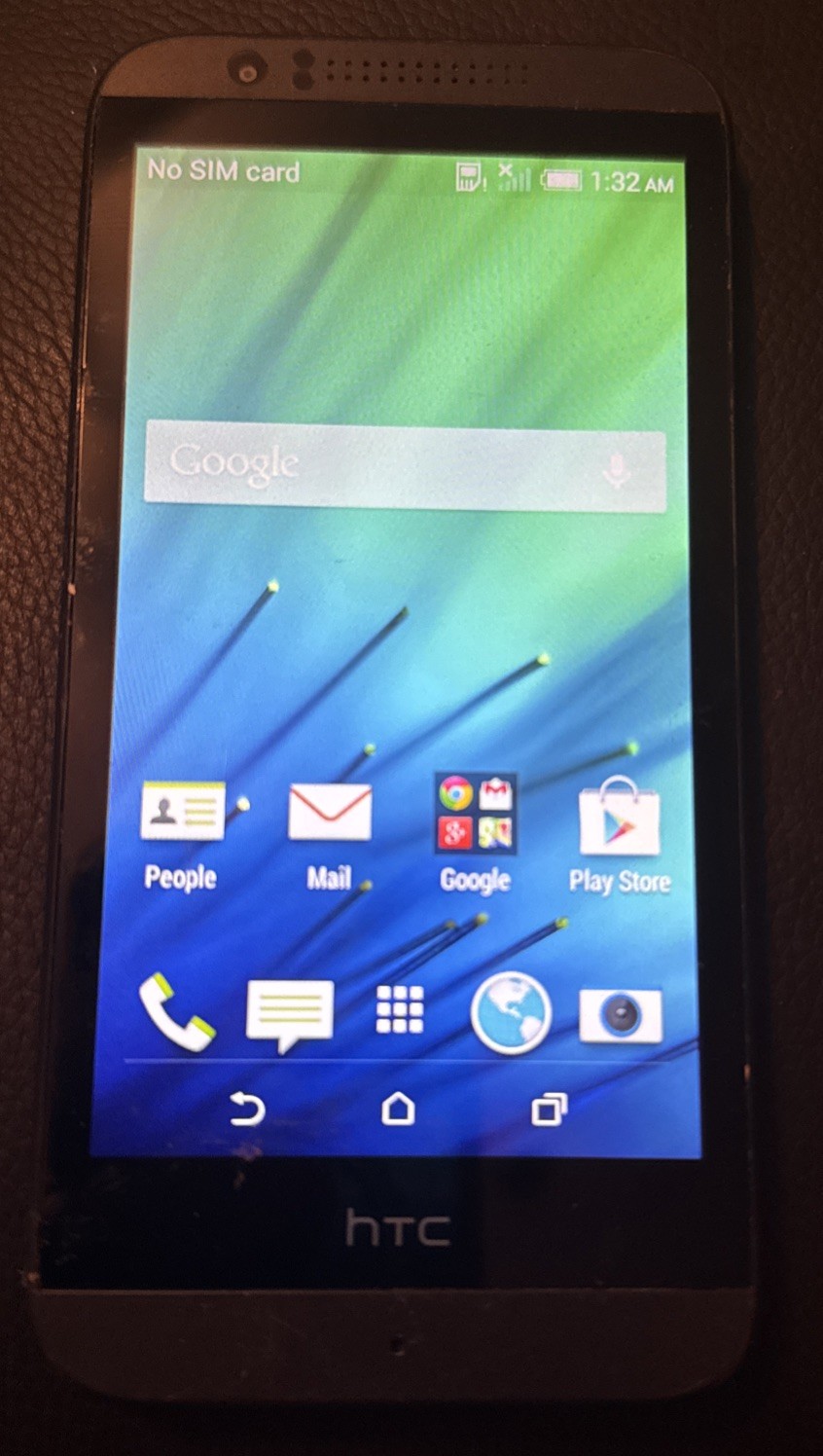 HTC Desire 510 OPCV220 8GB Black (Cricket) Fast Ship Very Good Used