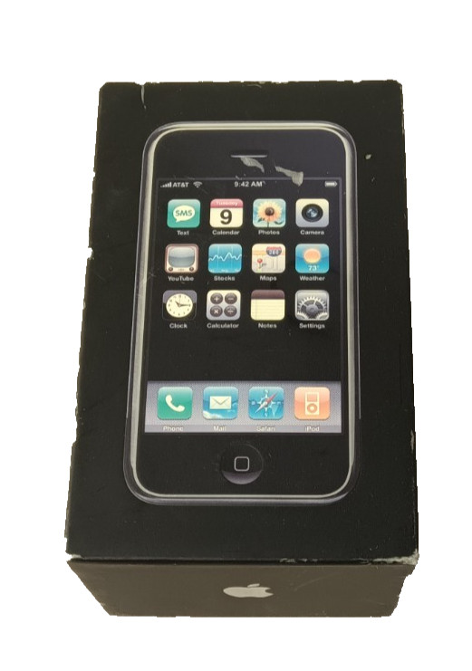 Apple iPhone 1st Generation 8GB Black A1203 With Box Reset Grade A Good