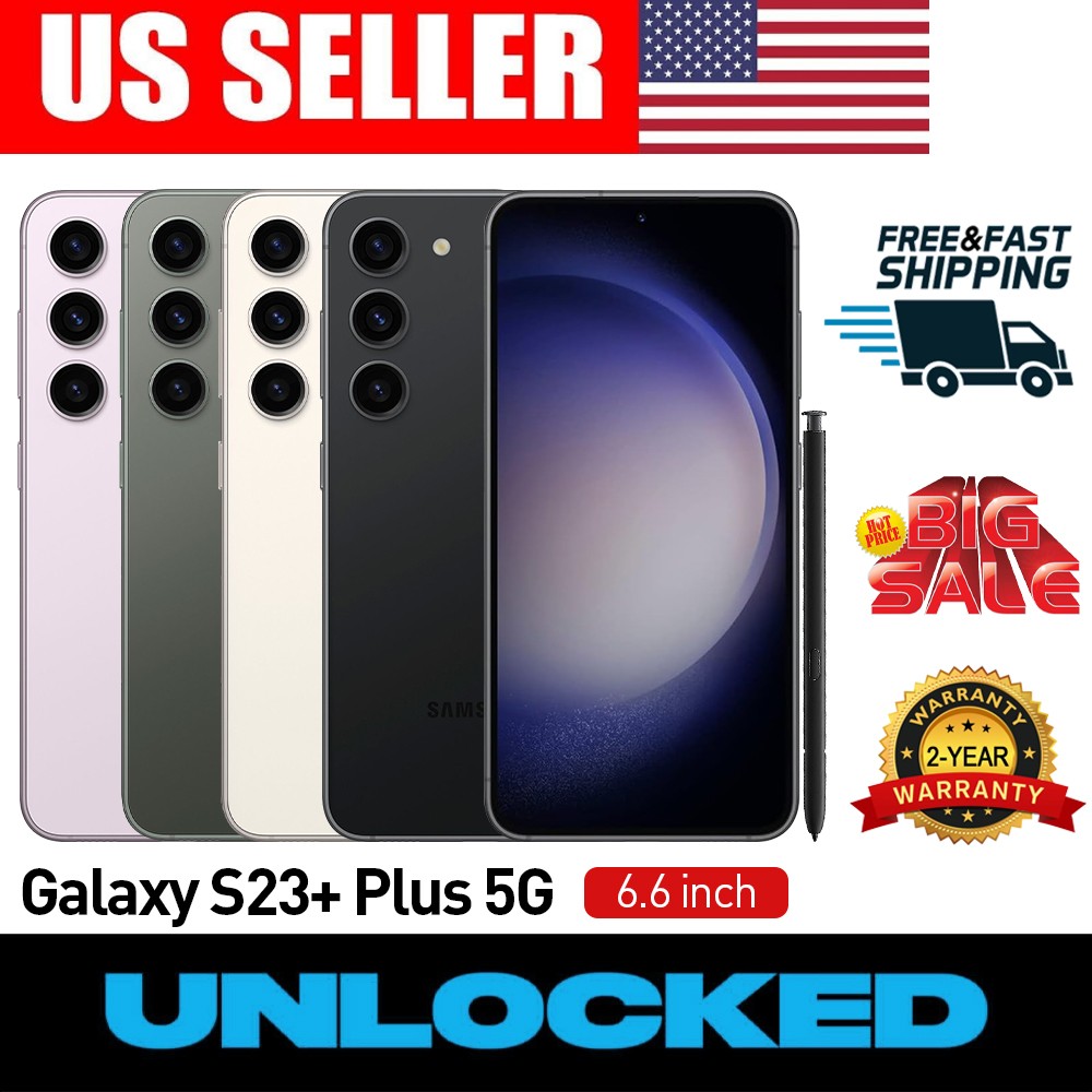 🎁NEW Sealed SAMSUNG GALAXY S23+ PLUS 5G 256GB /512GB SM-S916U1 Factory Unlocked