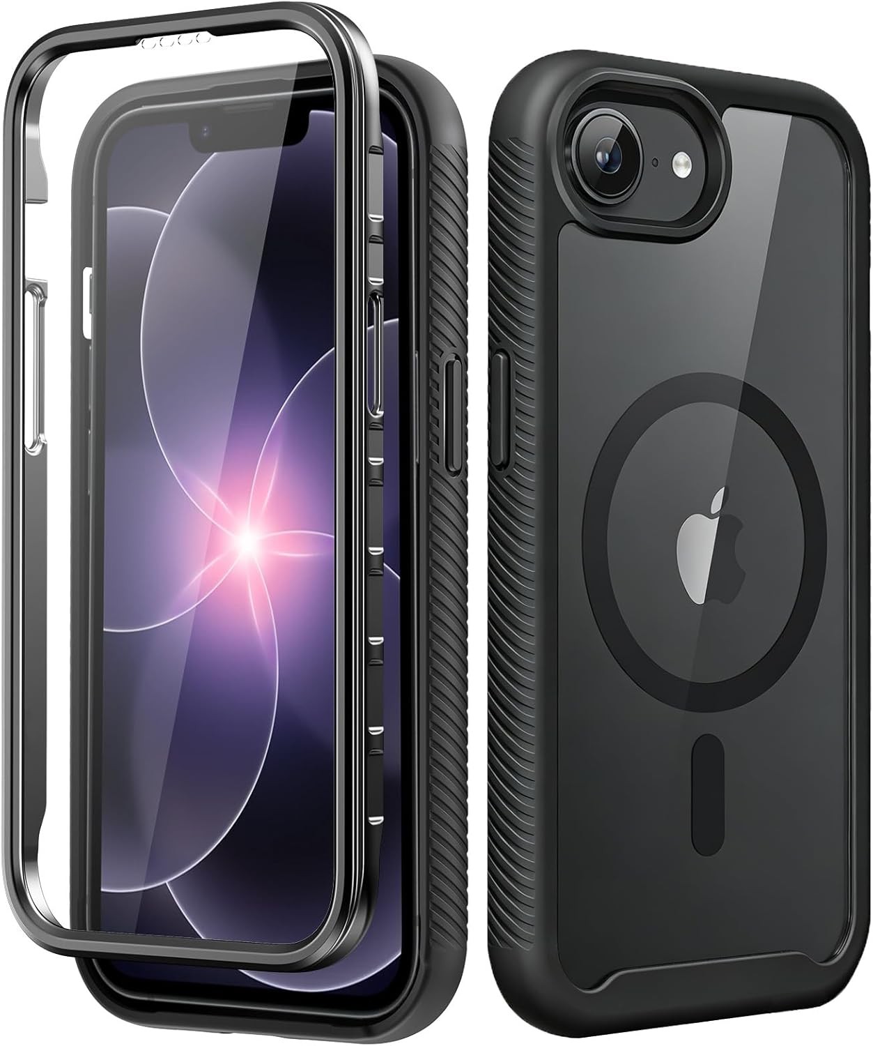 ALGORAM Full-Body Case for iPhone 16e & 17e with Integrated Screen Protector, Bl