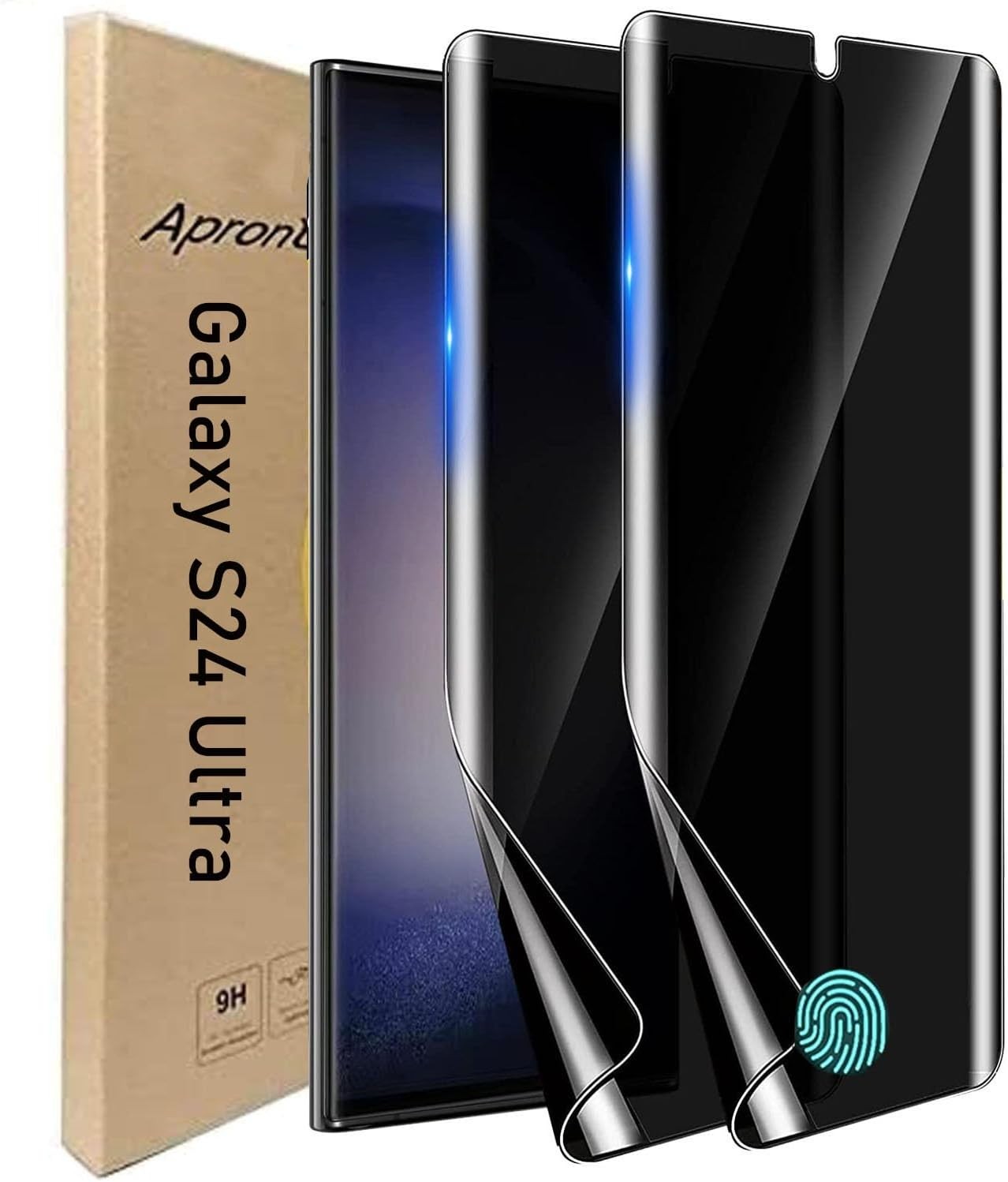2 Pack Flexible Anti-Spy Screen Protector for Samsung Galaxy S24 Ultra 6.8 Inch