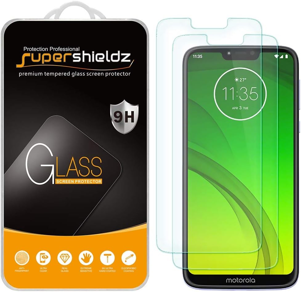 2PCS Screen Protector for Motorola Moto G7 Power Tempered Glass Anti Scratch Bub