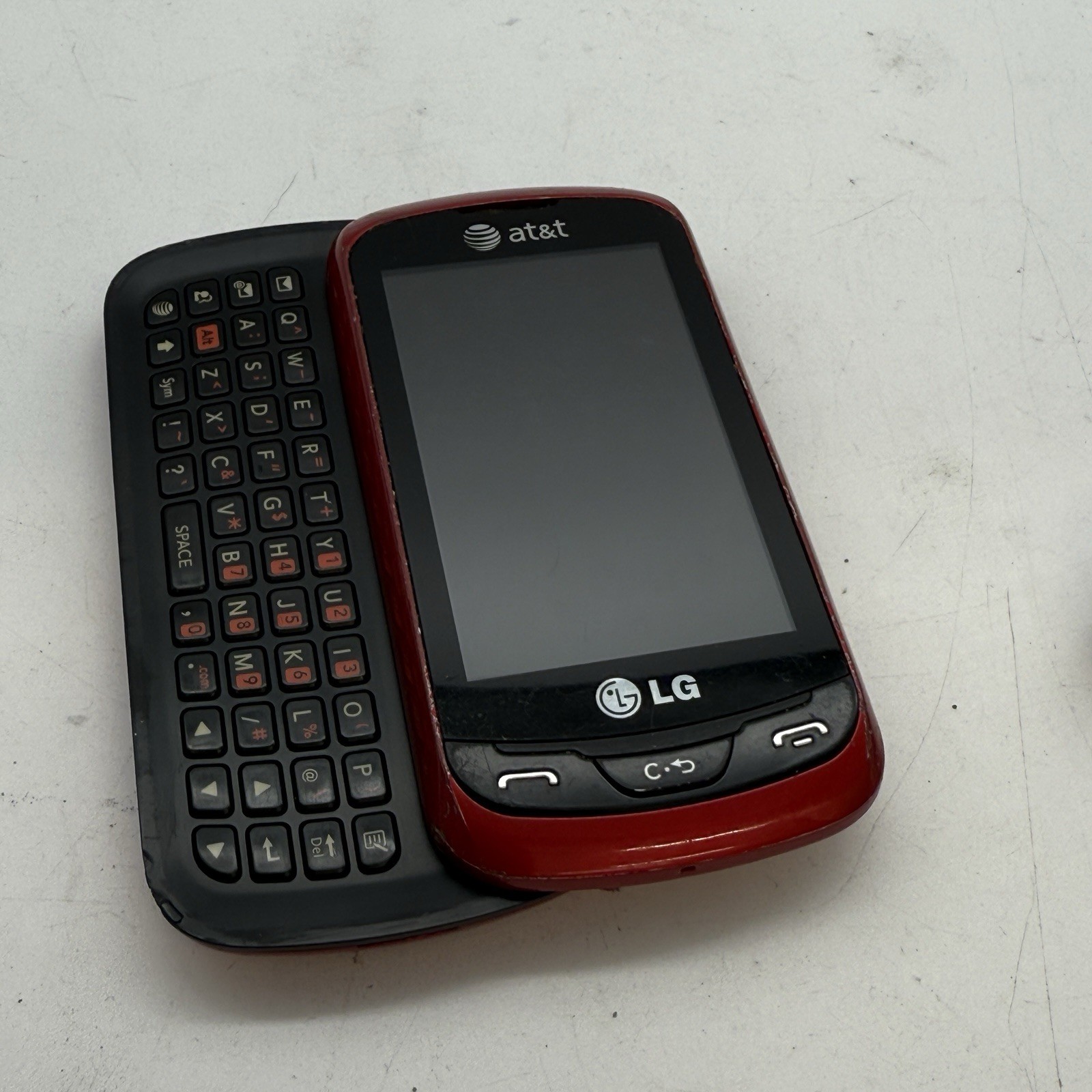 LG Xpression / Expression C395 – Red and Black ( AT&T ) Cellular Slider (C6:9)
