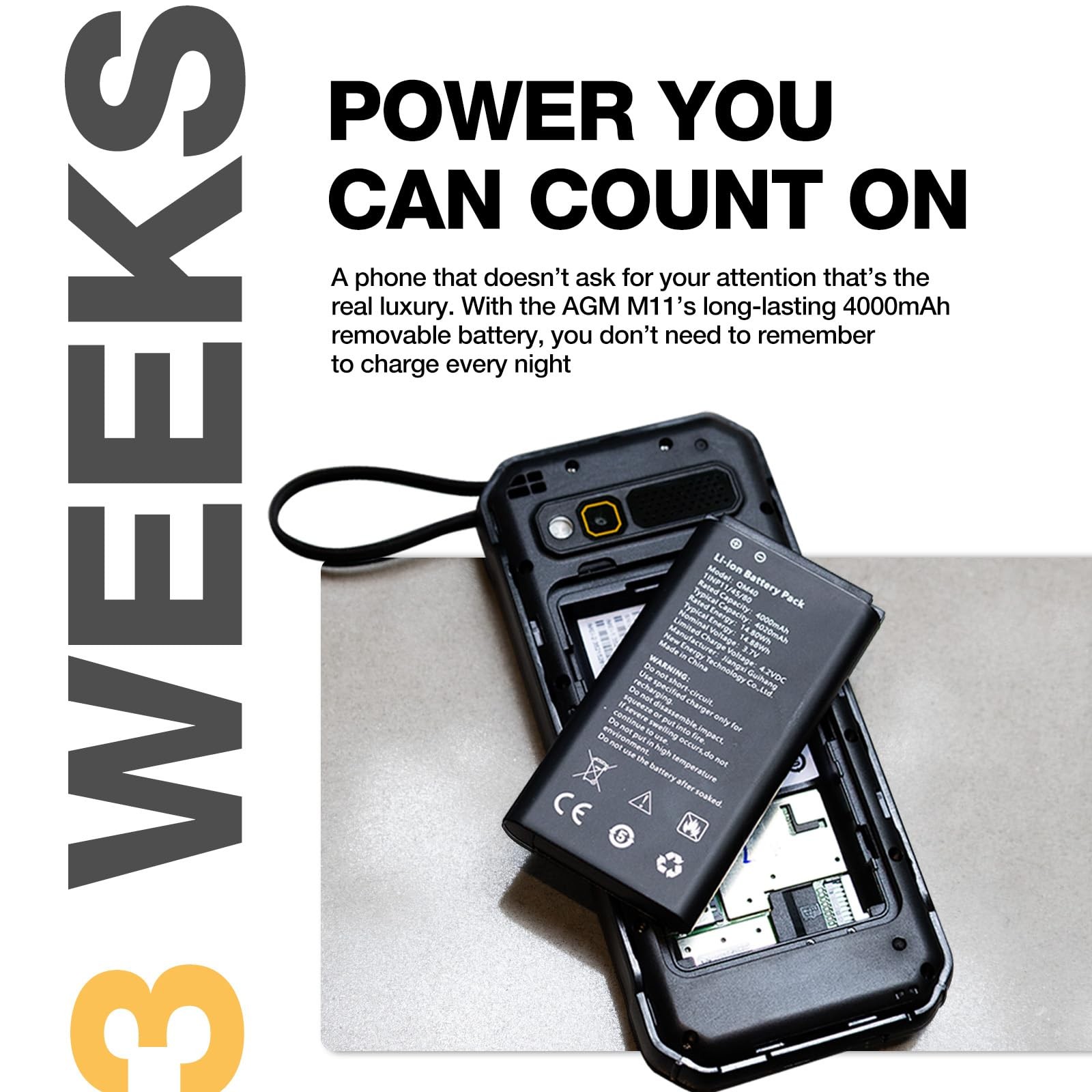 M11 Rugged Feature with Mobile Hotspot, 4G Mobile Phones, Cloud App Support, …
